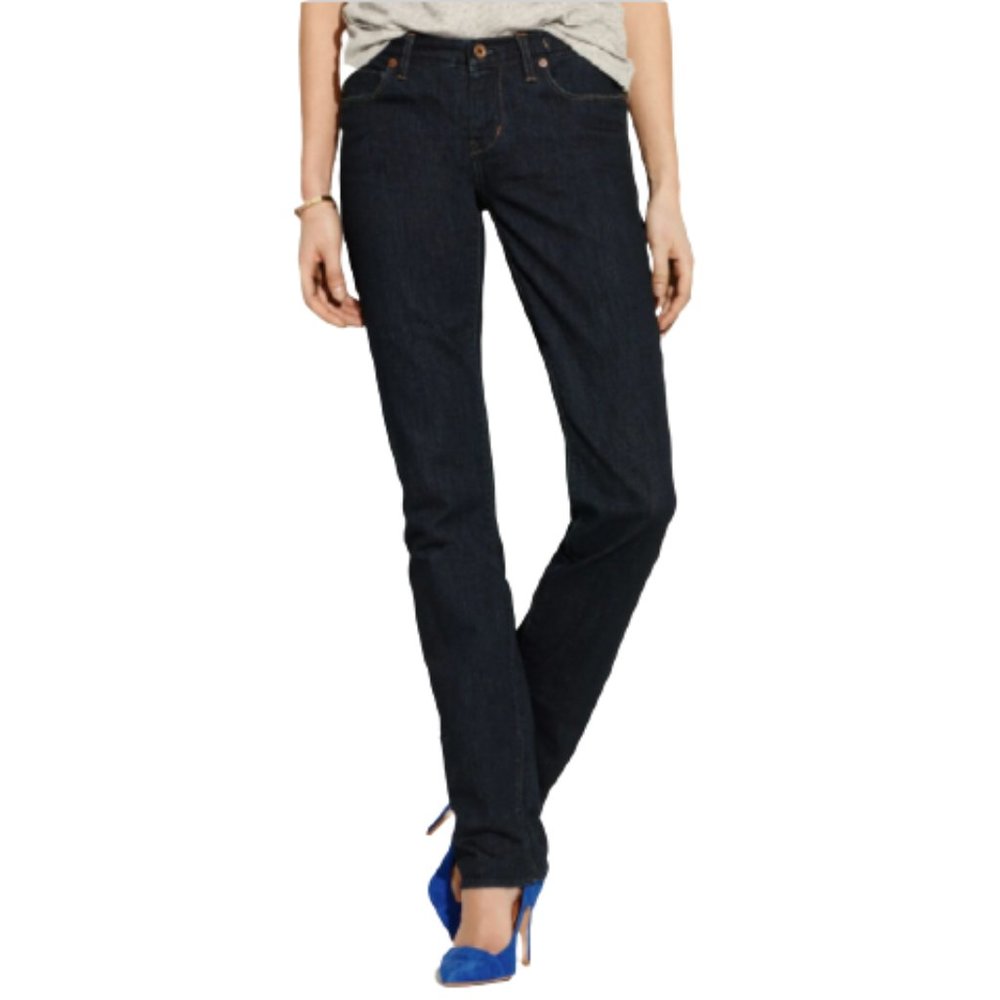Madewell Rail Straight Jean in Rinse in Blue